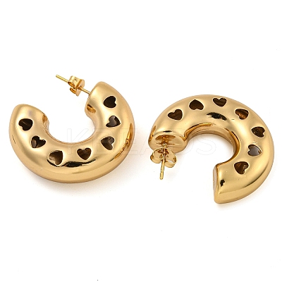 PVD Vacuum Plating 202 Stainless Steel Hoop Earring EJEW-H003-21G-03-1