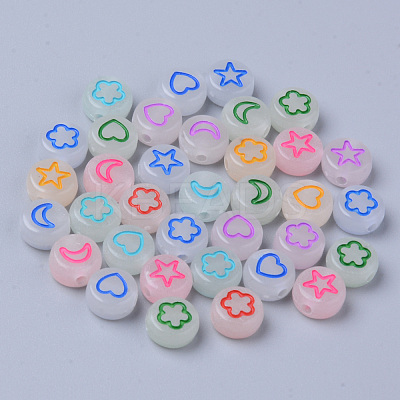 Luminous Acrylic Beads X-MACR-S273-48-1
