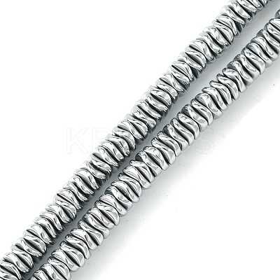 Electroplated Synthetic Non-Magnetic Hematite Beads Strands G-H020-M01-12-1