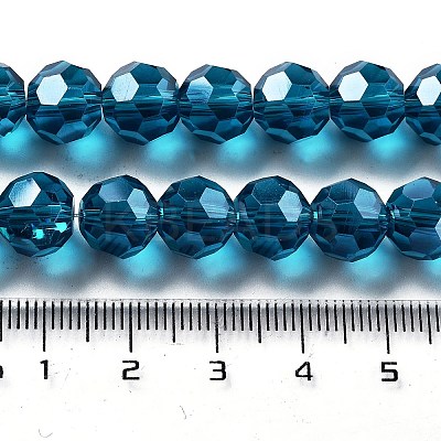 Electroplate Transparent Glass Beads Strands EGLA-A035-T10mm-A12-1