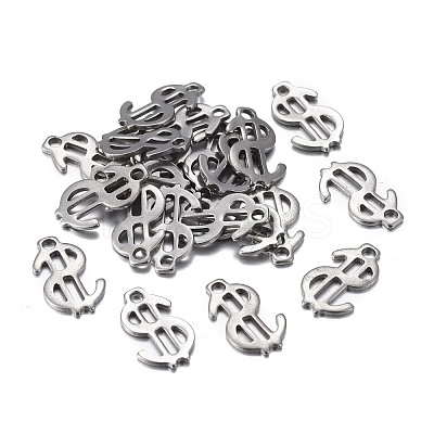 Non-Tarnish 201 Stainless Steel Charms STAS-F255-038P-1