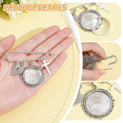 DIY Stainless Steel Graduation Brooches Making Kits AJEW-NB00020-1