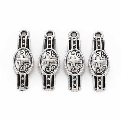 Tibetan Style Alloy Pendants TIBEP-N011-006-1