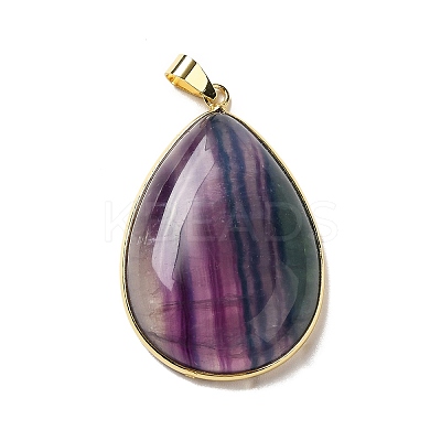 Natural Fluorite Pendants G-H285-04G-1