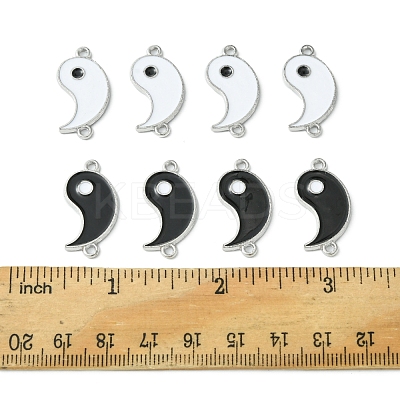 12Pcs 2 Colors Alloy Enamel Split Links Connectors ENAM-FS0001-84-1