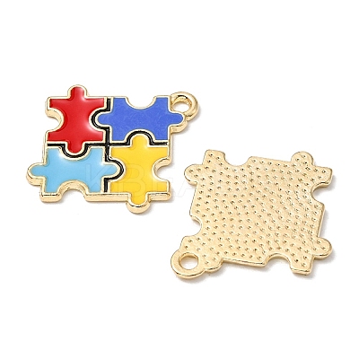 Alloy Enamel Pendants ENAM-YW0002-39B-1