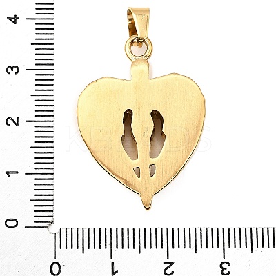 Goddess with Wing 304 Stainless Steel Pendants STAS-M121-04G-1