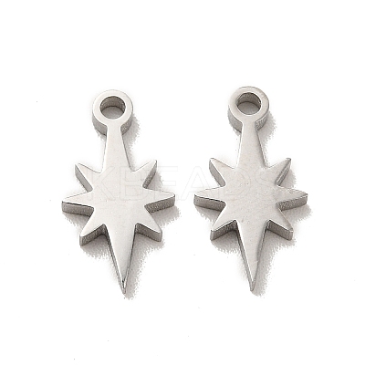 Non-Tarnish 304 Stainless Steel Charms STAS-F292-04P-1