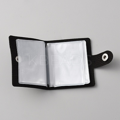 2 Inch Leather Cover Mini Photocard Holder Book AJEW-WH0248-366A-1