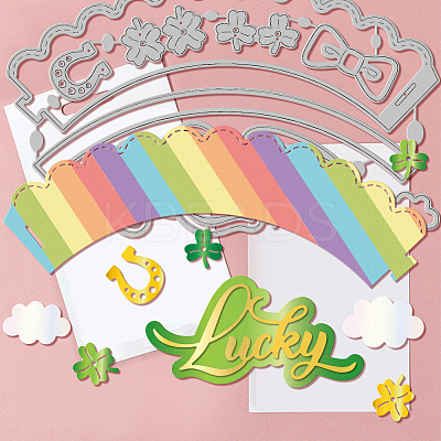 Saint Patrick's Day Carbon Steel Cutting Dies Stencils DIY-WH0309-3325-1