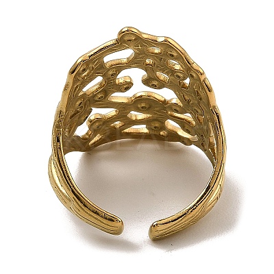 304 Stainless Steel Open Cuff Rings RJEW-Z018-09G-1