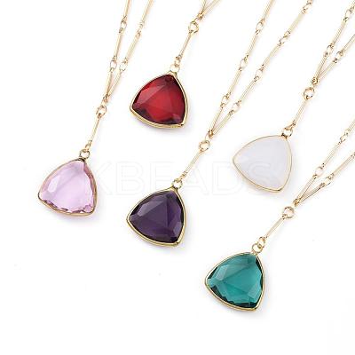 Pendant Necklaces NJEW-JN02648-M-1
