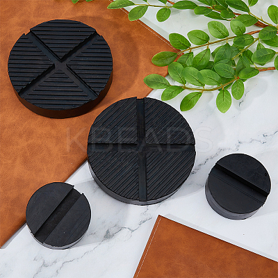 4Pcs 2 Style Rubber Jack Pad Adapter for Jack Stand AJEW-FH0004-28-1