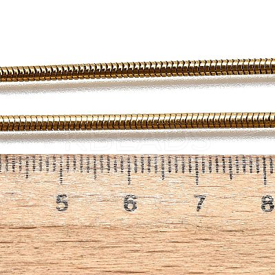 304 Stainless Steel Snake Chain Necklaces STAS-M174-005G-2.4-1