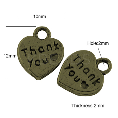 Tibetan Style Alloy Charms TIBEP-A124227-AB-FF-1