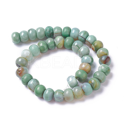 Natural Dyed Agate Imitation Turquoise Beads Strands G-P425-01A-01-1