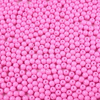 Opaque Baking Paint Glass Beads DGLA-T004-03J-1