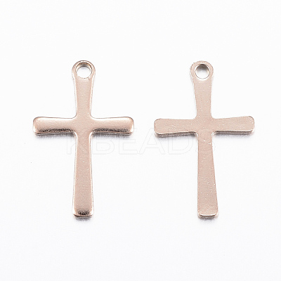 Ion Plating(IP) 304 Stainless Steel Charms STAS-H423-10RG-1