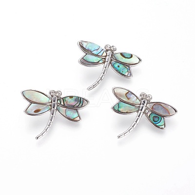 Abalone Shell/Paua Shell Pendants SSHEL-L008-71P-1