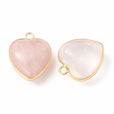 Natural Rose Quartz Pendants G-C005-01G-15-1