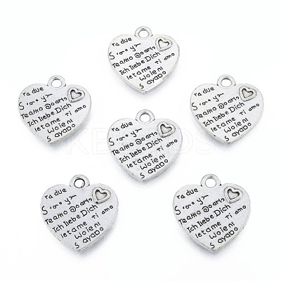 Tibetan Style Alloy Pendants TIBEP-N012-12-1