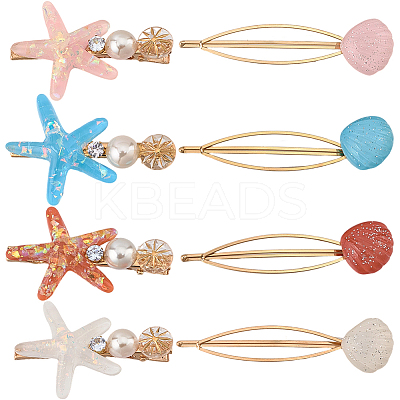 4 Bags 4 Colors Snap Hair Clips PHAR-CY0001-03-1