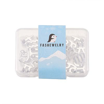24Pcs 2 Sets Zinc Alloy Jewelry Pendant Accessories FIND-FW0001-08P-1