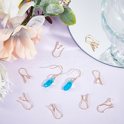 30Pcs Brass Dangle Earring Findings KK-BBC0008-54-1