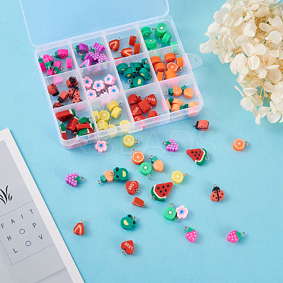 Handmade Polymer Clay Charms CLAY-KS0001-01-1