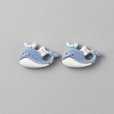 Sandbeach Theme Opaque Resin Cabochons CRES-WH20002-001A-1
