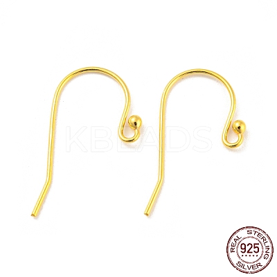 925 Sterling Silver Shepherd Crook Style Ear Wire LS-STER-H107-02G-1