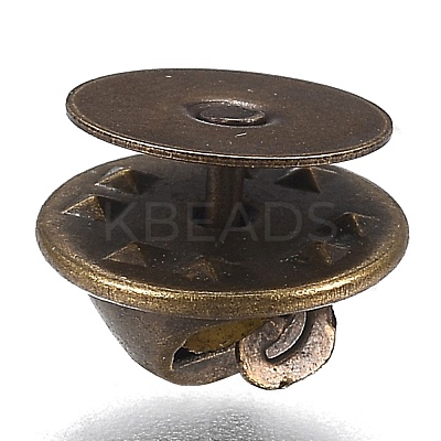 Brass Butterfly Clutches Pin Backs KK-Z003-01AB-1