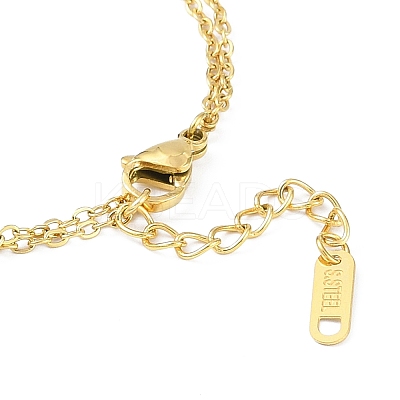 Ion Plating(IP) Golden 304 Stainless Steel Link Bracelets for Women BJEW-K254-17A-G-1