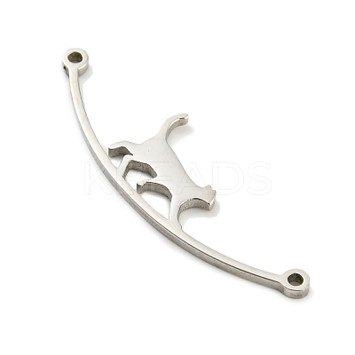 Non-Tarnish 304 Stainless Steel Connector Charms STAS-Q255-02P-1