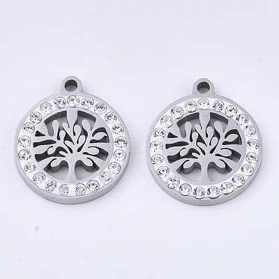 201 Stainless Steel Pendants STAS-N091-18P-1