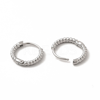 Non-Tarnish 316 Stainless Steel Hoop Earrings for Women EJEW-C004-16B-P-1