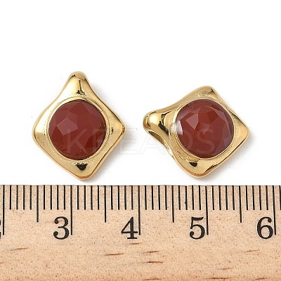 Faceted Natural Carnelian(Dyed & Heated) Pendants STAS-V015-09G-1