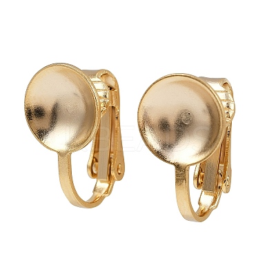 Brass Clip-on Earring Findings KK-P310-27B-G-1