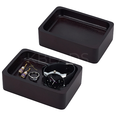 Rubber Wood Timber Ring Displays Tray AJEW-WH0596-039B-1