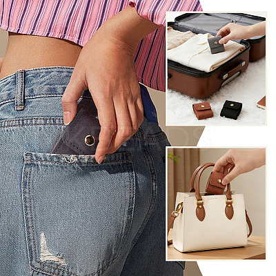 5Pcs 5 Colors Portable Travel Microfiber Leather Jewelry Rolls ABAG-PH0001-99-1