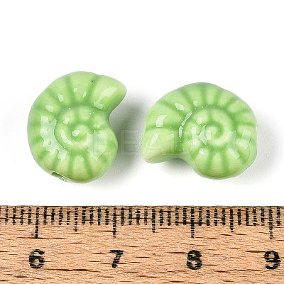 Glazed Porcelain Beads PORC-I028-02C-01-1