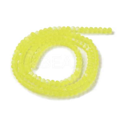 Imitation Jade Glass Beads Strands EGLA-YW0003-19A-25-1