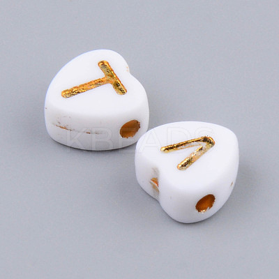 Electroplate Opaque Acrylic Beads MACR-S273-38-1