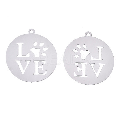Non-Tarnish 201 Stainless Steel Pendants X-STAS-R114-005P-1-1
