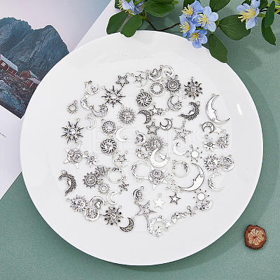 Tibetan Style Alloy Pendants FIND-HY0002-85-1
