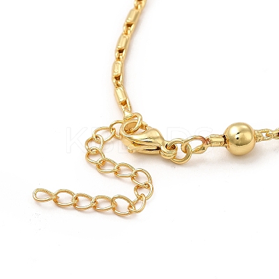 Rack Plating Brass Satellite Chain Necklace for Women NJEW-F304-03G-1