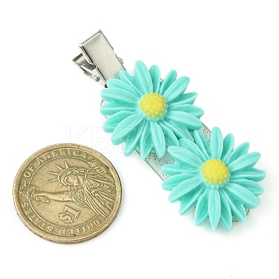 Cute Daisy Resin Alligator Hair Clips PHAR-JH00097-1
