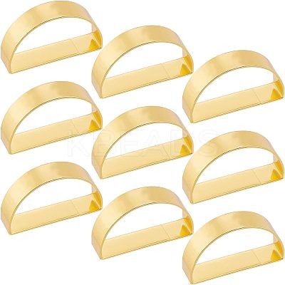 D-shaped Iron Napkin Rings AJEW-FG0001-64-1