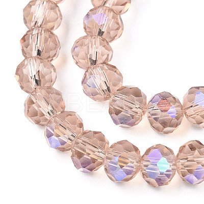 Electroplate Glass Beads Strands LS-EGLA-A034-T10mm-L22-1