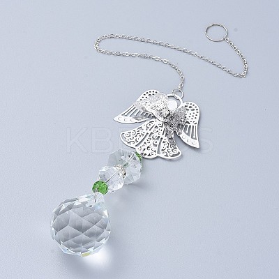 Crystal Ball Chandelier Prism Ornaments Hanging Suncatcher LS-AJEW-I040-11B-1